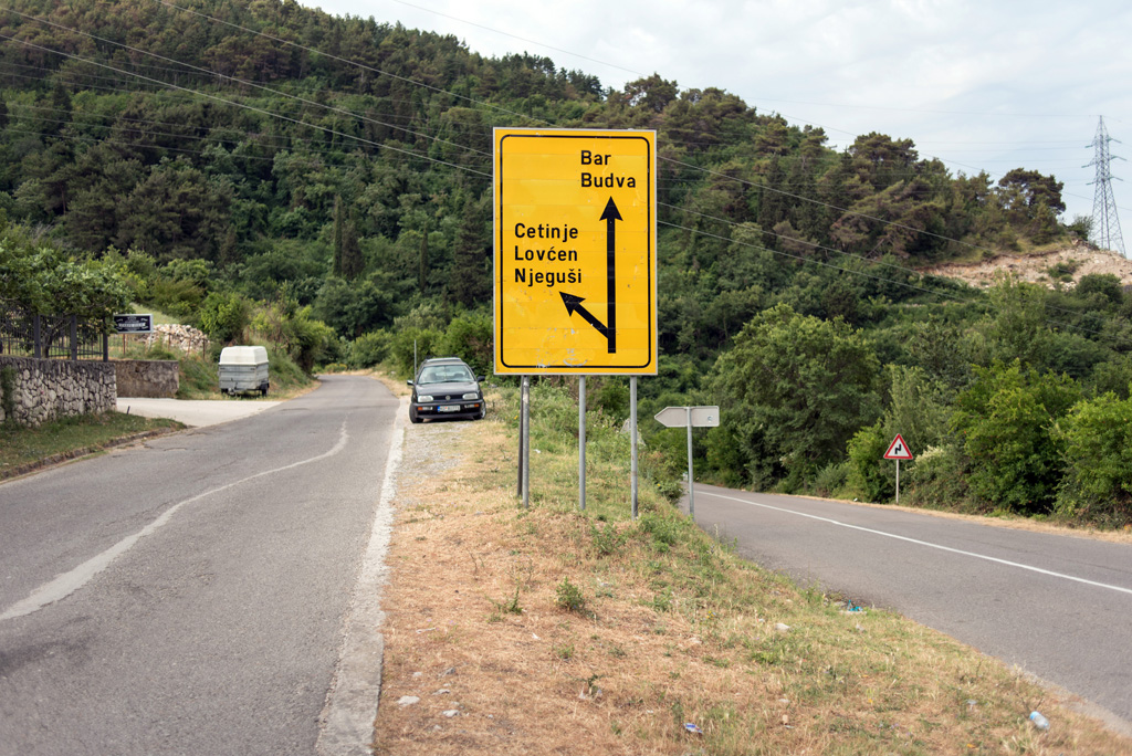 Czarnogóra droga Kotor Cetinje